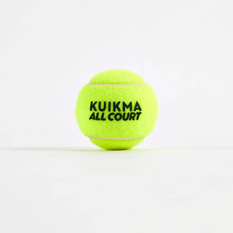 Lot De 6 Balles De Tennis Multicolores – Couche Extérieure Imperméable, Rebond 50%
