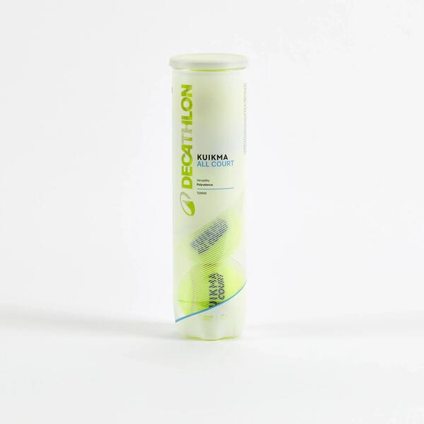 Four-pack of yellow tennis balls