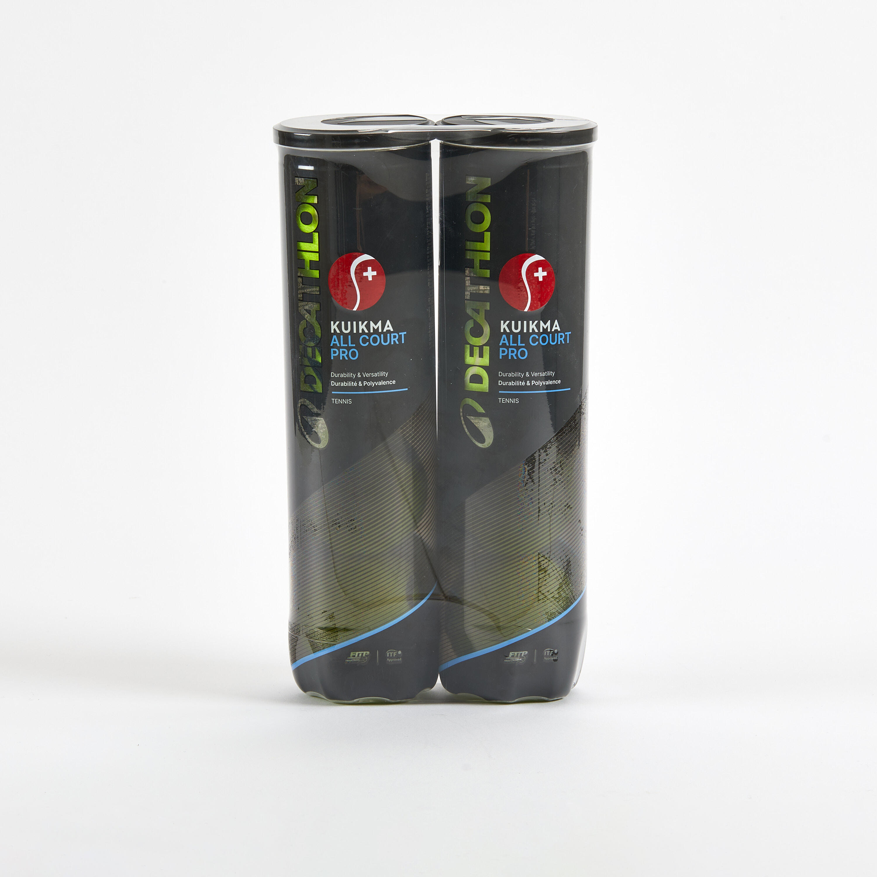 ARTENGO Veelzijdige tennisballen All Court Pro 4 stuks bipack Swiss Tennis