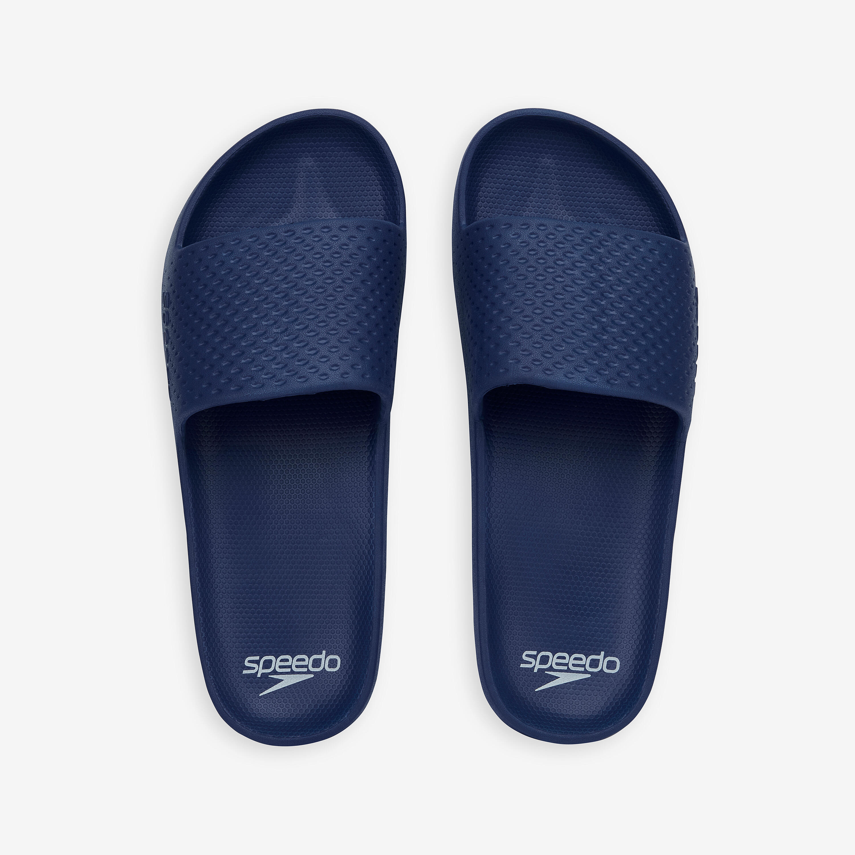 Badslippers heren Entry essential blauw 3/4