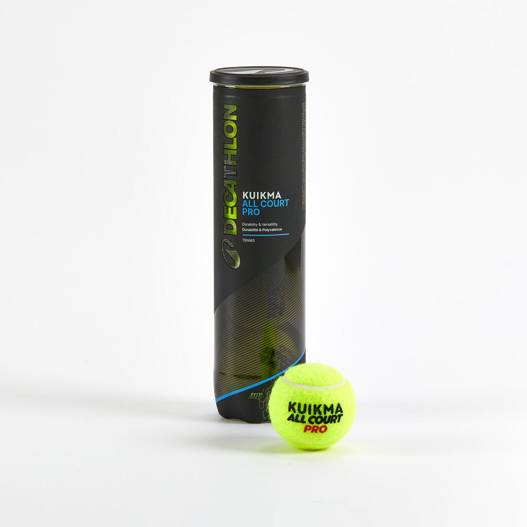 Balle de tennis polyvalente - ARTENGO Comfort Pro * 4 JAUNE