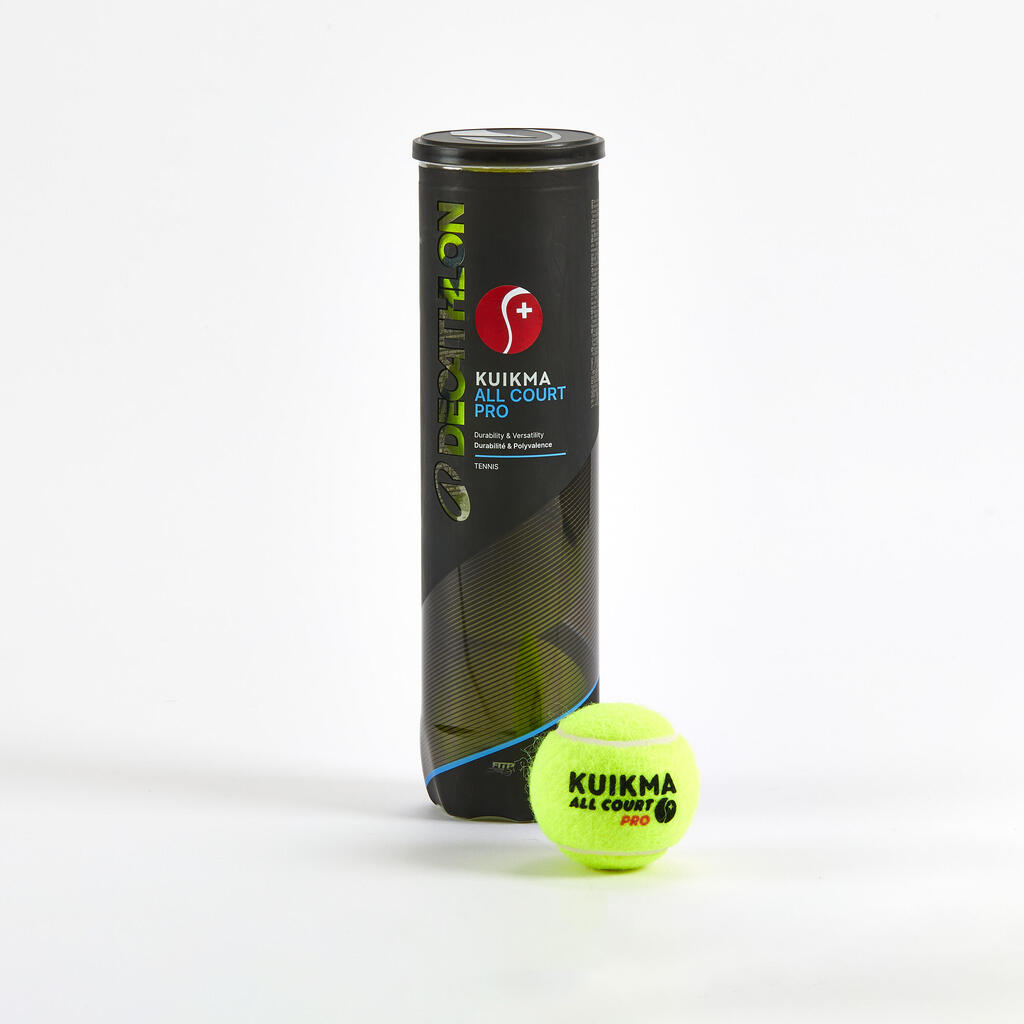 Višenamenska teniska loptica ALL COURT PRO SWISS (4 komada)