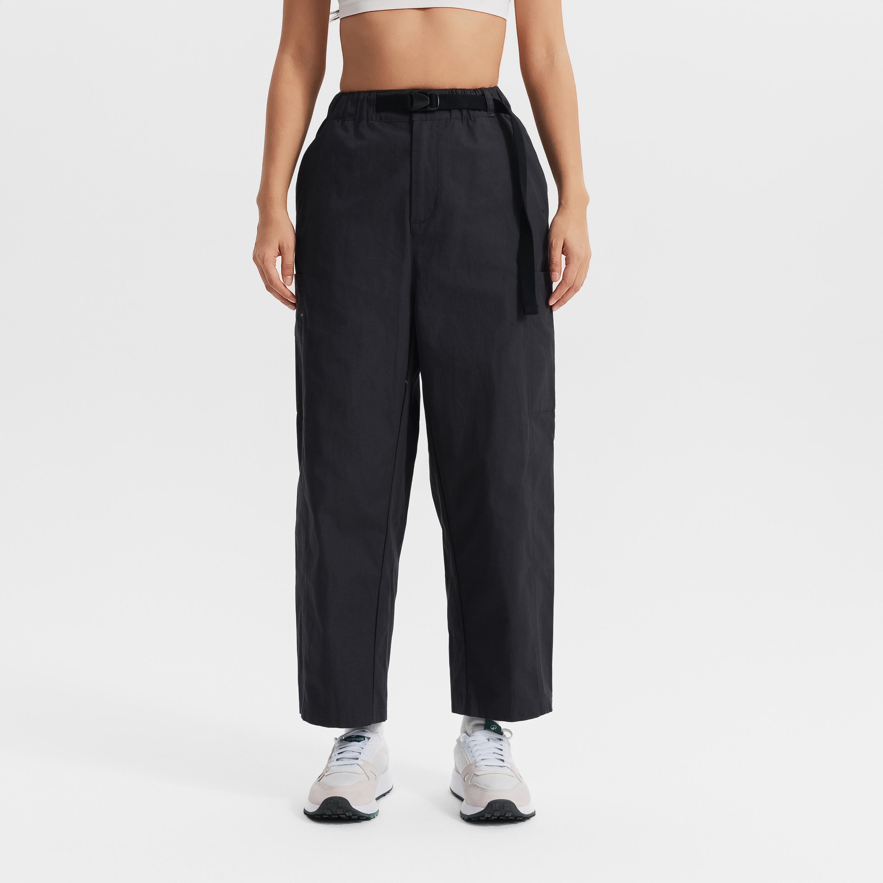 SPORTSWEAR CN 7/8 WOVEN PANT -smoked purple