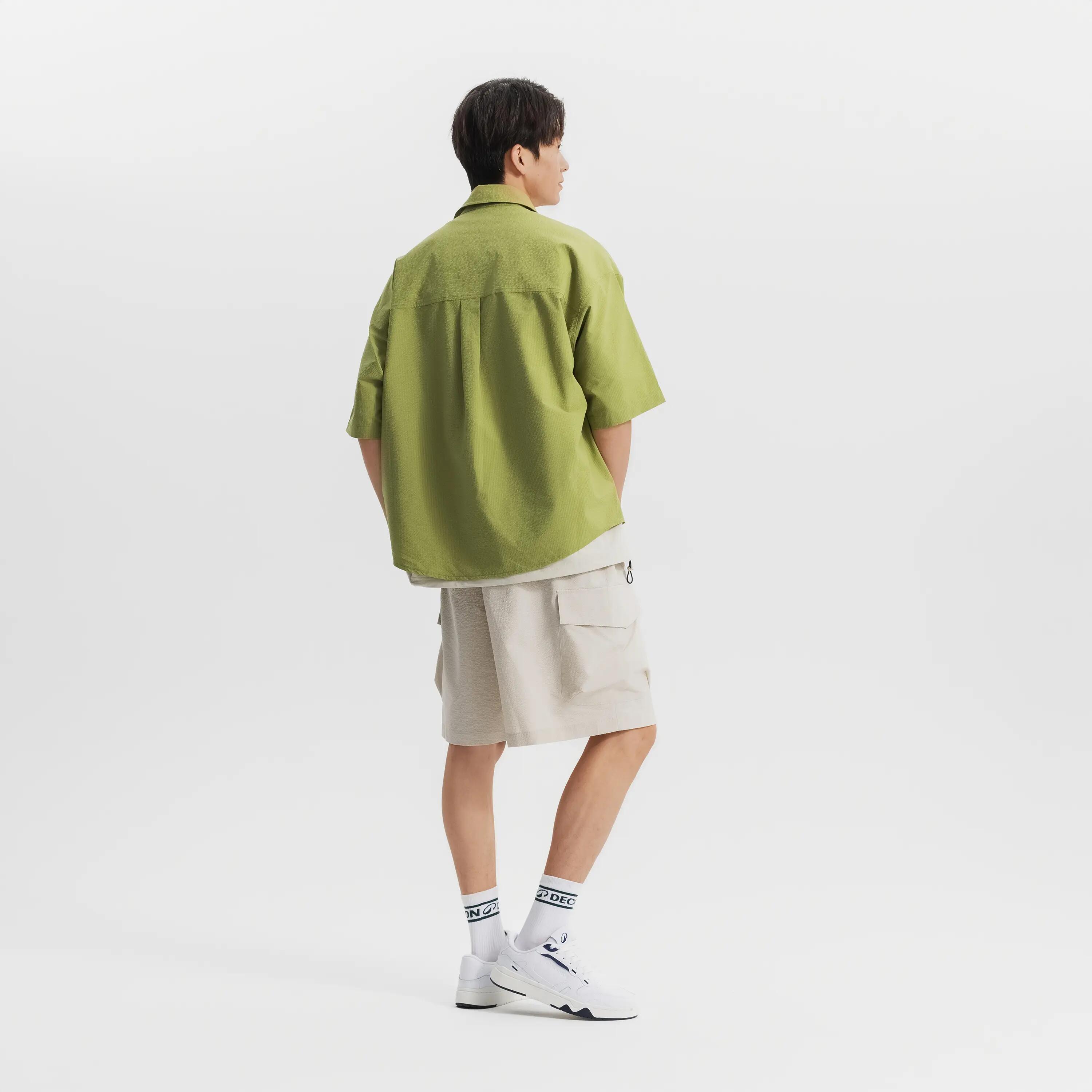 Cămașă Seerucker unisex, Lifetech, Verde 16/20