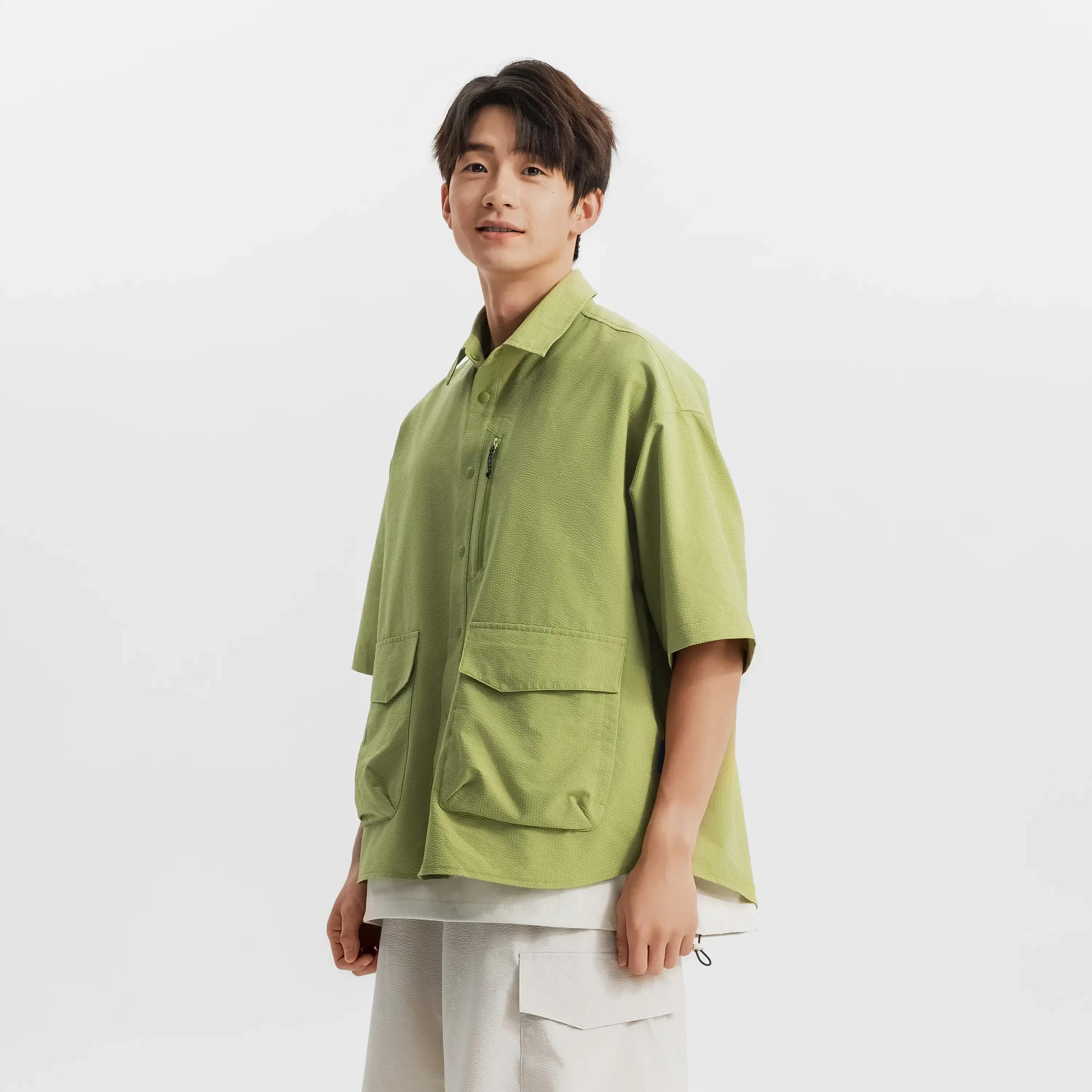 Cămașă Seerucker unisex, Lifetech, Verde 11/20