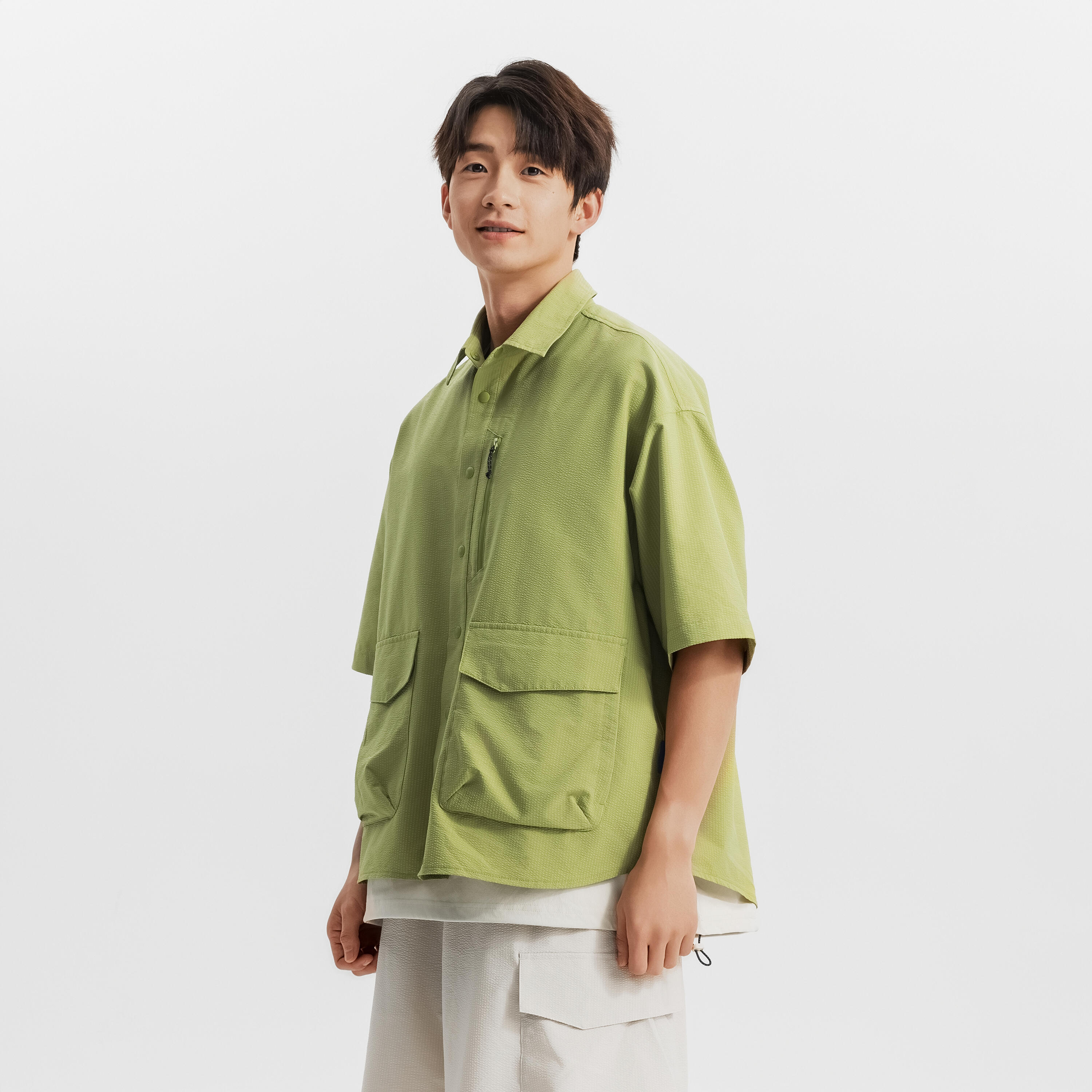 SPORTSWEAR MEN UV-PROTECTION SEERSUCKER SHORT-SLEEVE SHIRT SPORTSWEAR MEN UV-PROTECTION SEERSUCKER SHORT-SLEEVE SHIRT