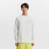 SPORTSWEAR GENDERLESS LOOSE COTTON LONG-SLEEVE T-SHIRT, cotton white