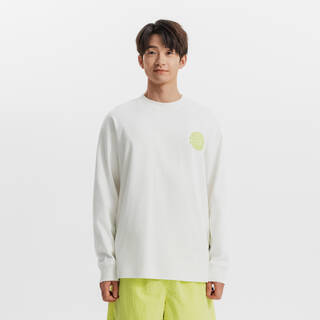 Unisex Graphic Casual, Long Sleeved, Cotton T-Shirt - White