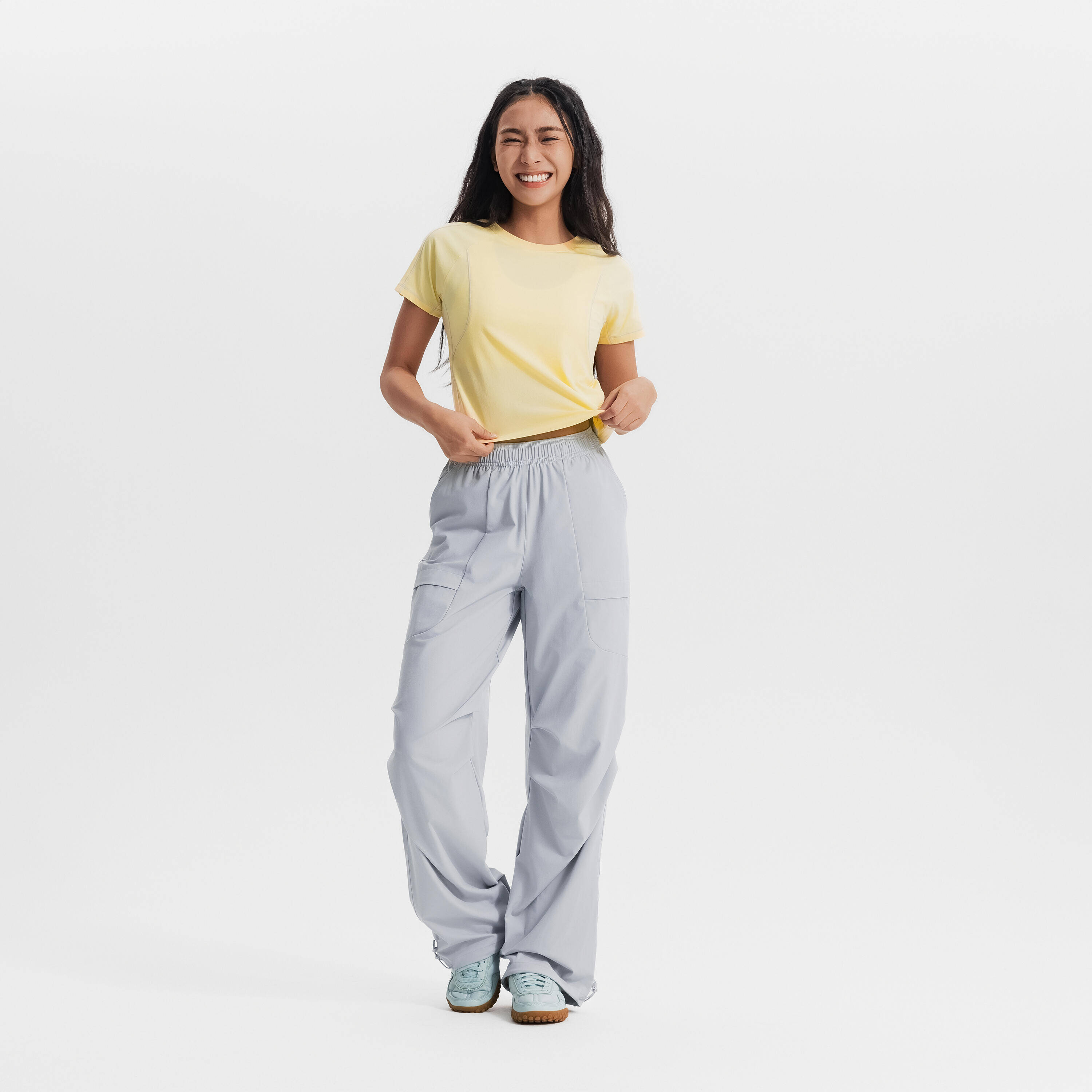 Sportswear PANT oversize UV&COOL- pearl grey -  4