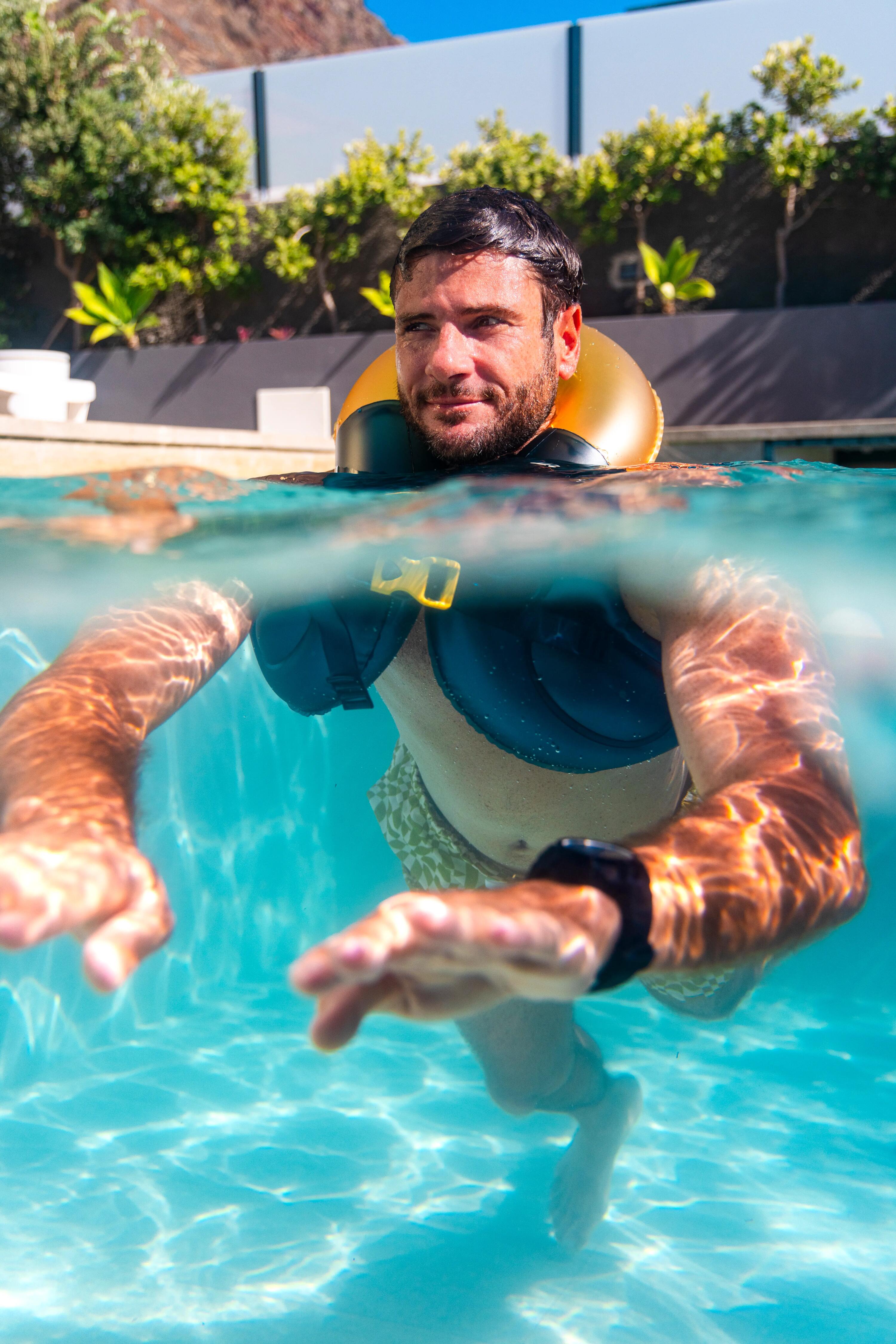 Yetişkin Şişme Yüzme Yeleği - Mavi/Sarı - Swimvest 3/5