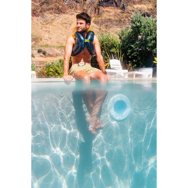 Yetişkin Şişme Yüzme Yeleği - Mavi/Sarı - Swimvest