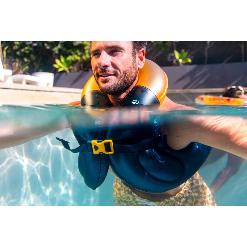 Yetişkin Şişme Yüzme Yeleği - Mavi/Sarı - Swimvest