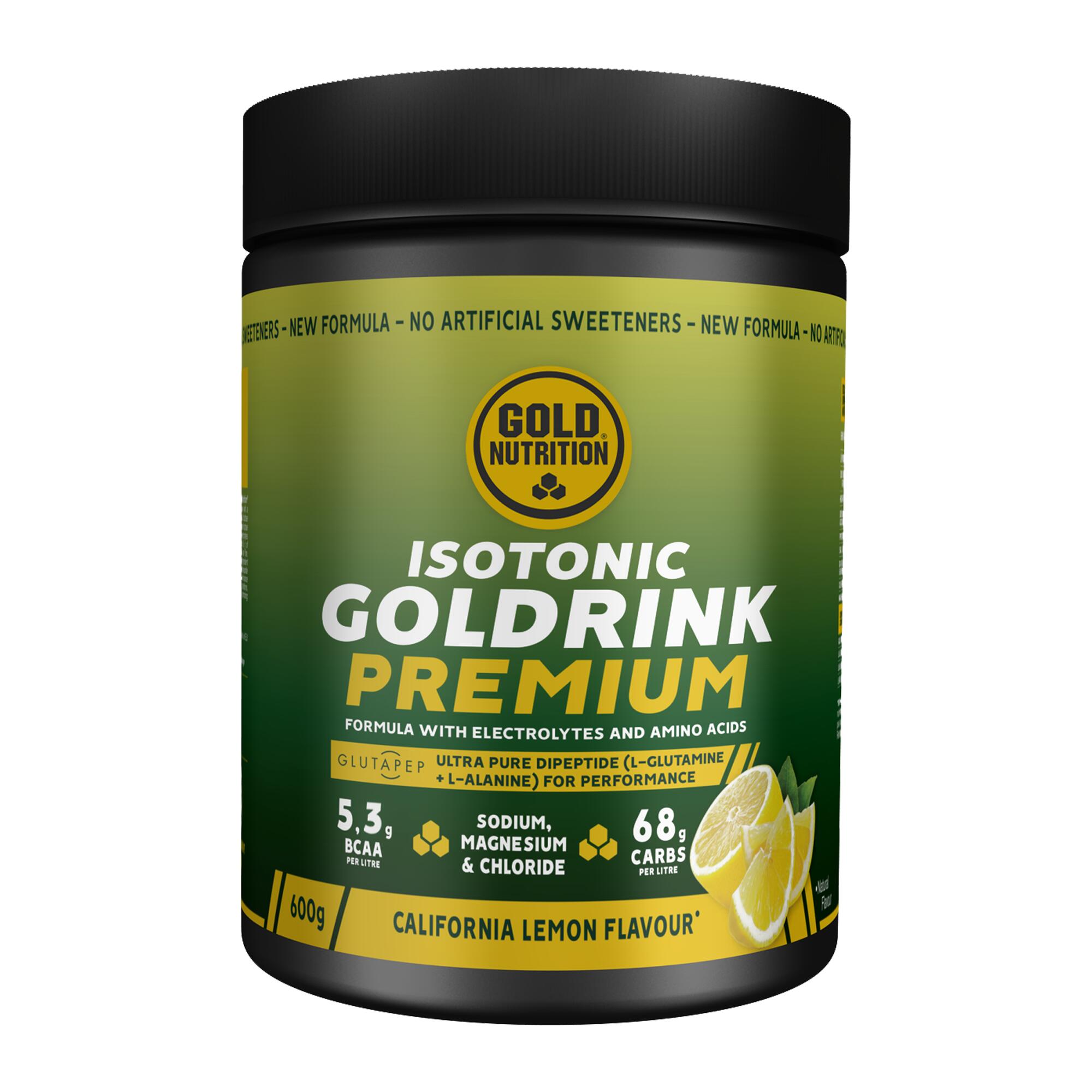Bebida istotónica em pó gold nutrition gold drink premium limão 600gr