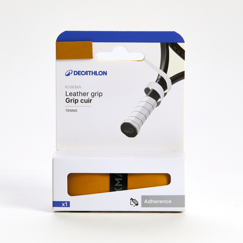 GRIP DE TENNIS CUIR BRUN