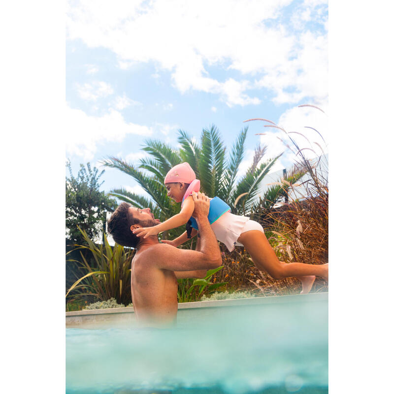 Gilet de natation swimvest+ rose bleu