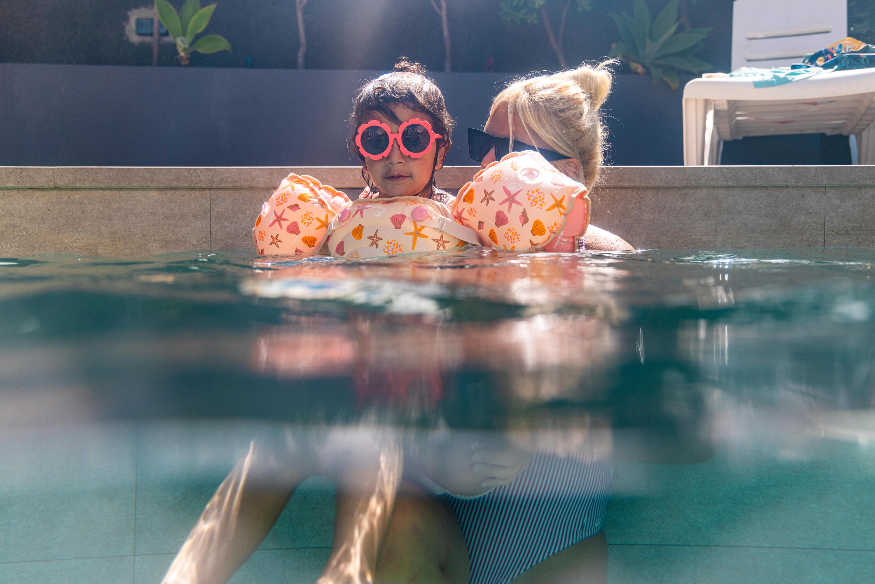 Kids' Progressive Pool Armbands-Waistband, Tiswim Seashell Age 2-6 10/12