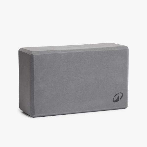 Grey foam yoga block
