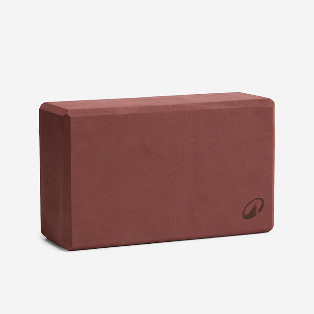 Yogablock aus Schaumstoff - mahagoni