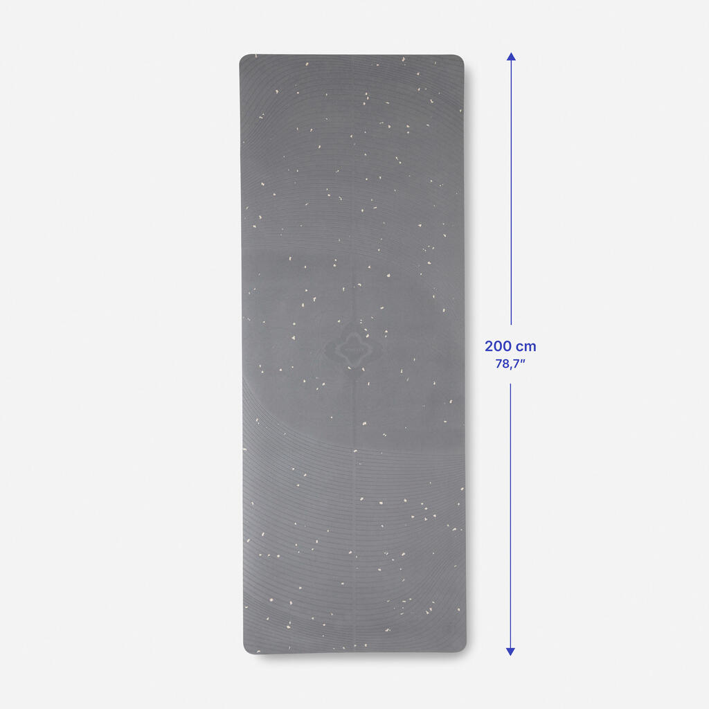 Light Yoga Mat XL 200 x 75 cm x 5 mm - Grey
