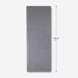Gentle Yoga Mat XL 200 cm x 75 cm x 5 mm - Grey
