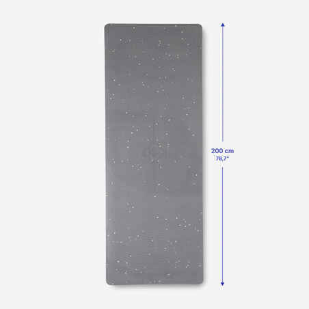 Gentle Yoga Mat XL 200 cm x 75 cm x 5 mm - Grey