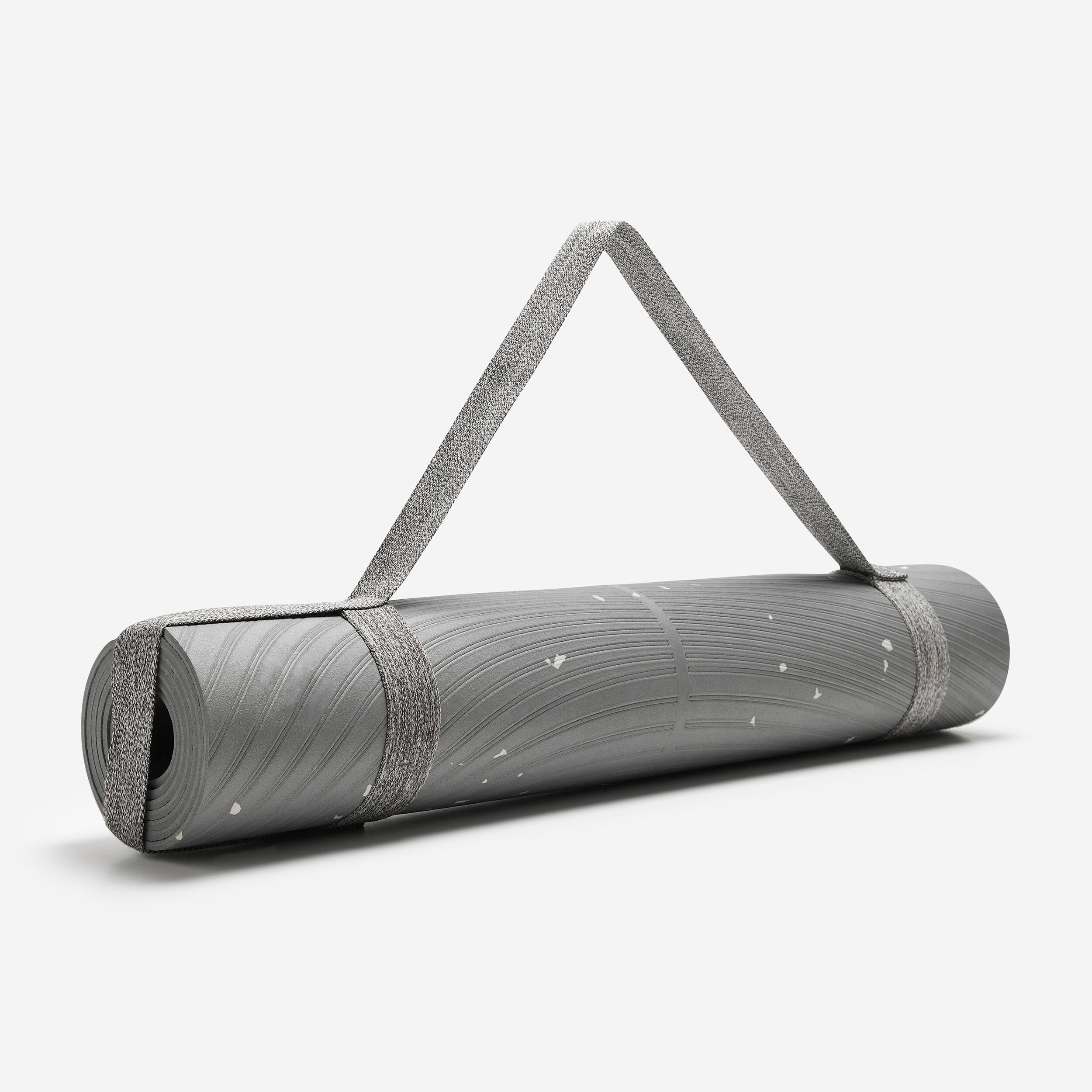Yogamatte für sanftes Yoga XL 200 × 75 cm × 5 mm - grau 3/7