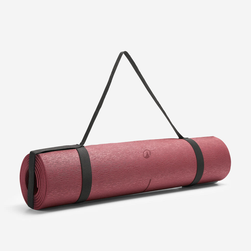 Αντιολισθητικό και Άνετο Στρώμα Yoga 5 mm για Αρχάριους - Καφέ