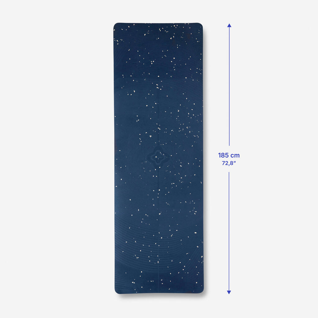 TAPIS YOGA LIGHT 185 X 61 CM X 5MM BLEU MARINE