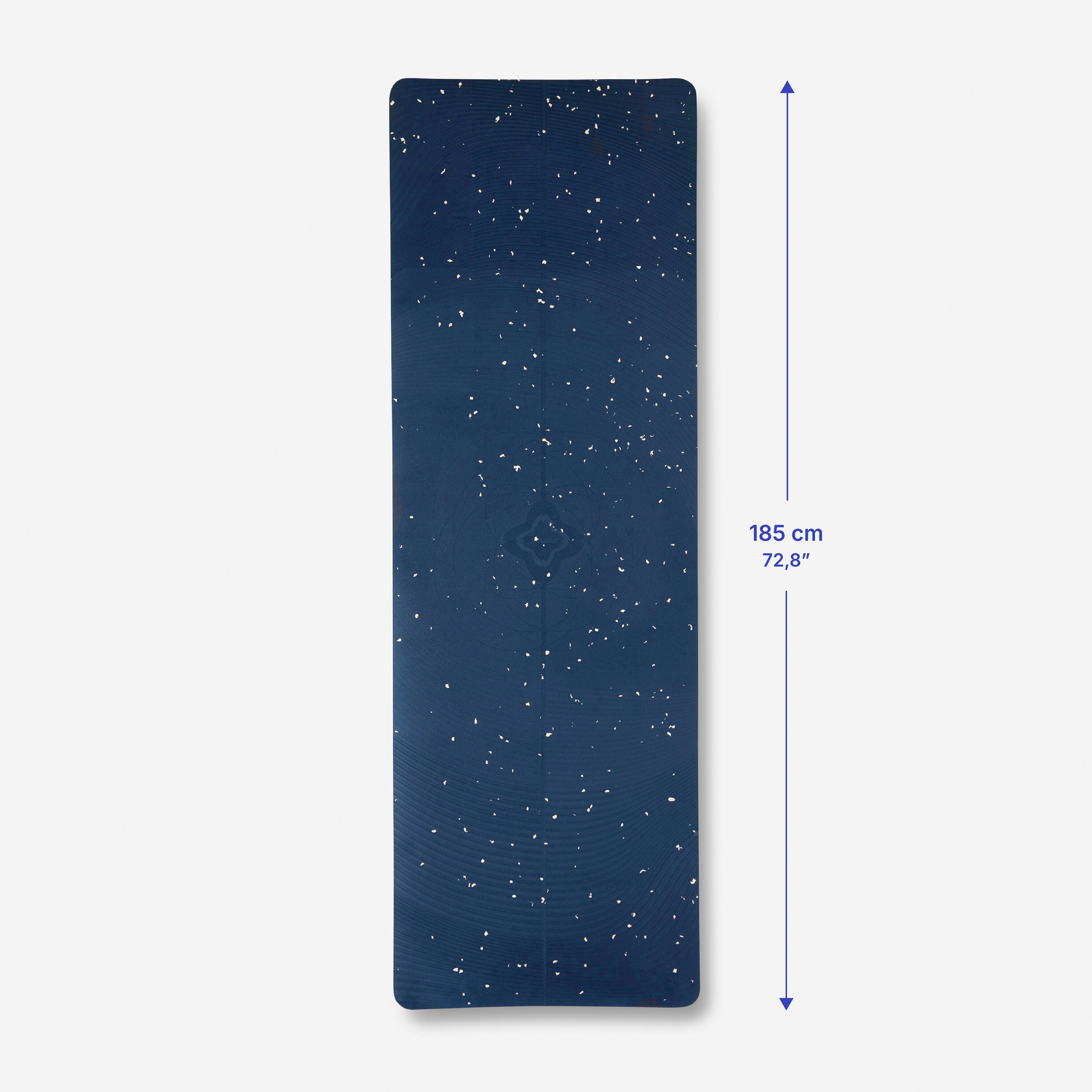 Light Printed Yoga Mat - Navy Blue
