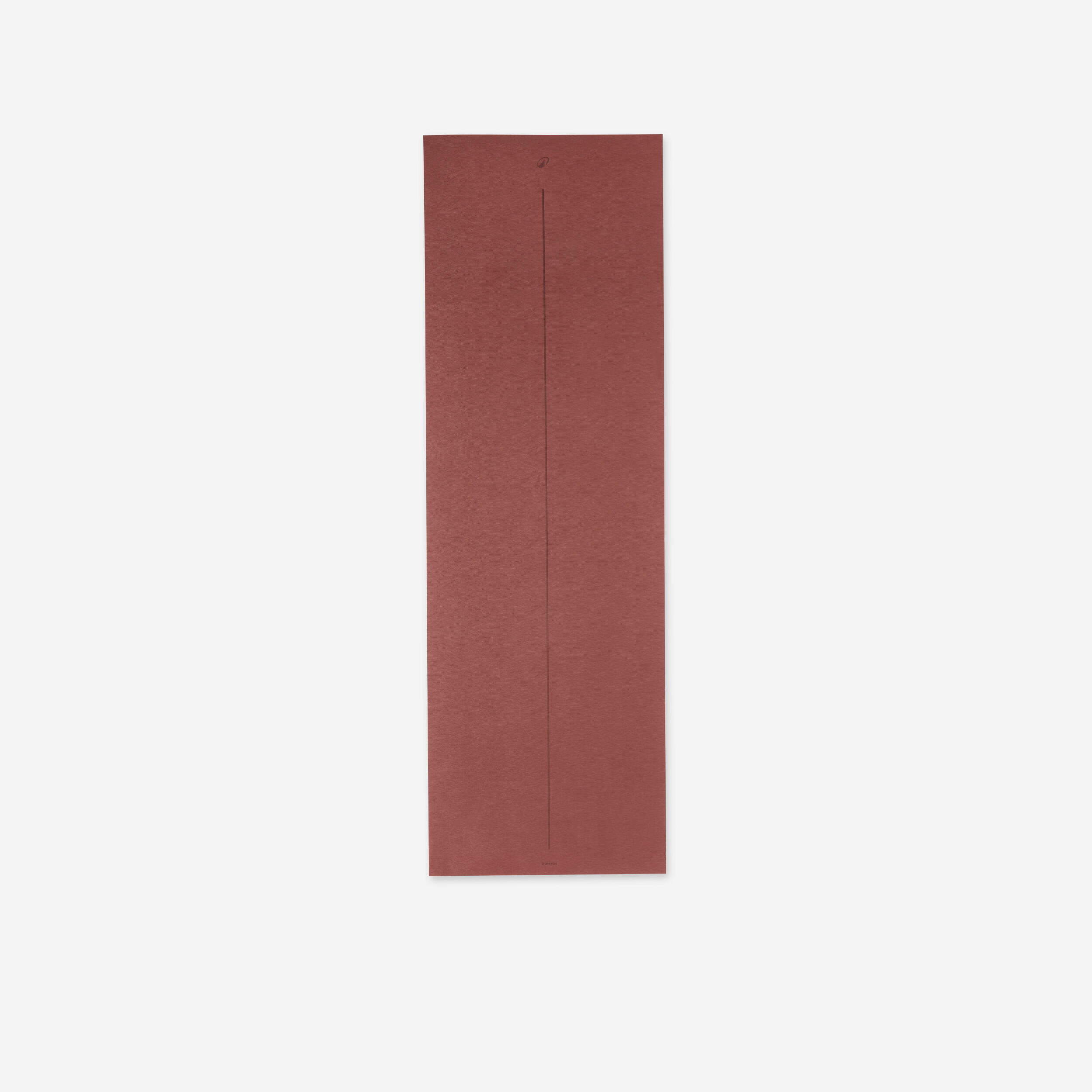 Beginner's Yoga Mat with built in Strap for Carrying - Brown