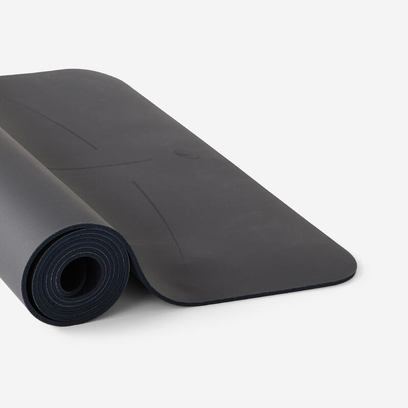 Saltea Yoga grip+ 185 cm x  65 cm x 4 mm Negru