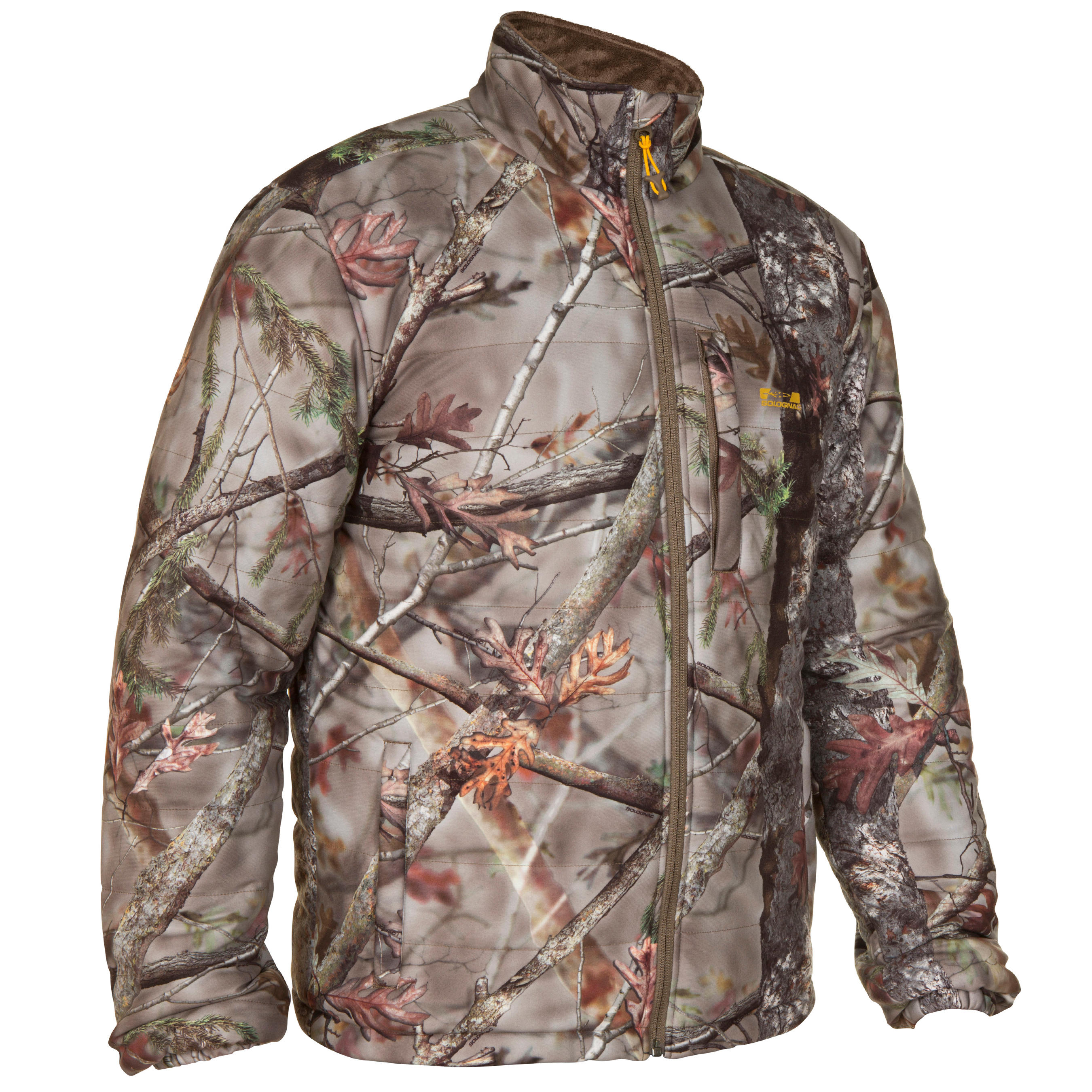 Silent Down Jacket 500 - Forest Camo 1/4