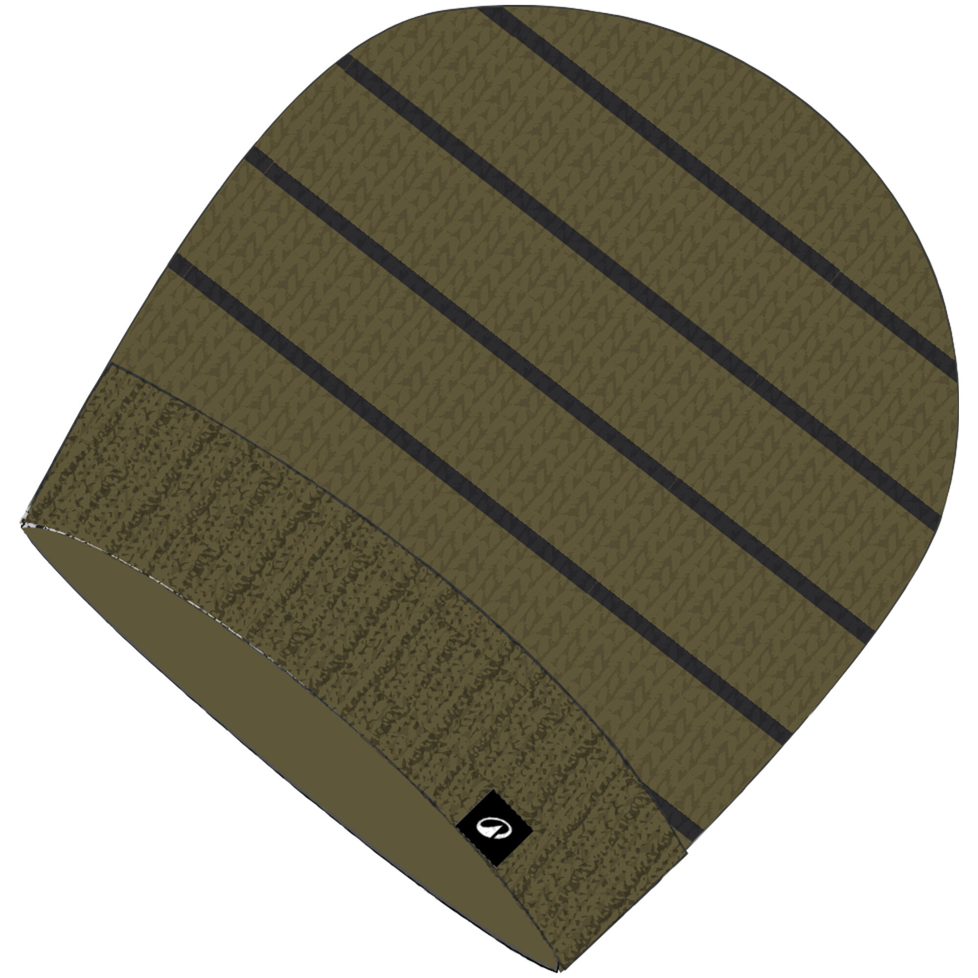 WEDZE Berretto sci SIMPLE 100 kaki e nero