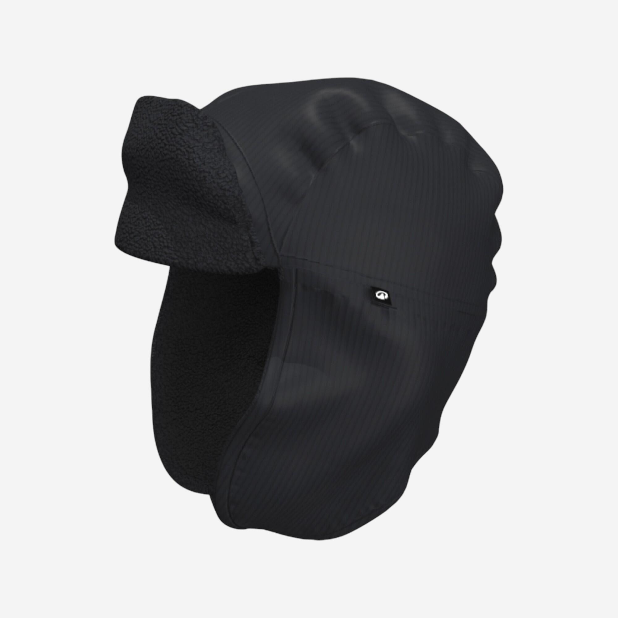 WEDZE Adults' Sherpa Trapper Hat TRENDY 500 - Black