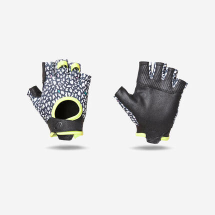 Gants de fitness respirants et résistants, violet et noir