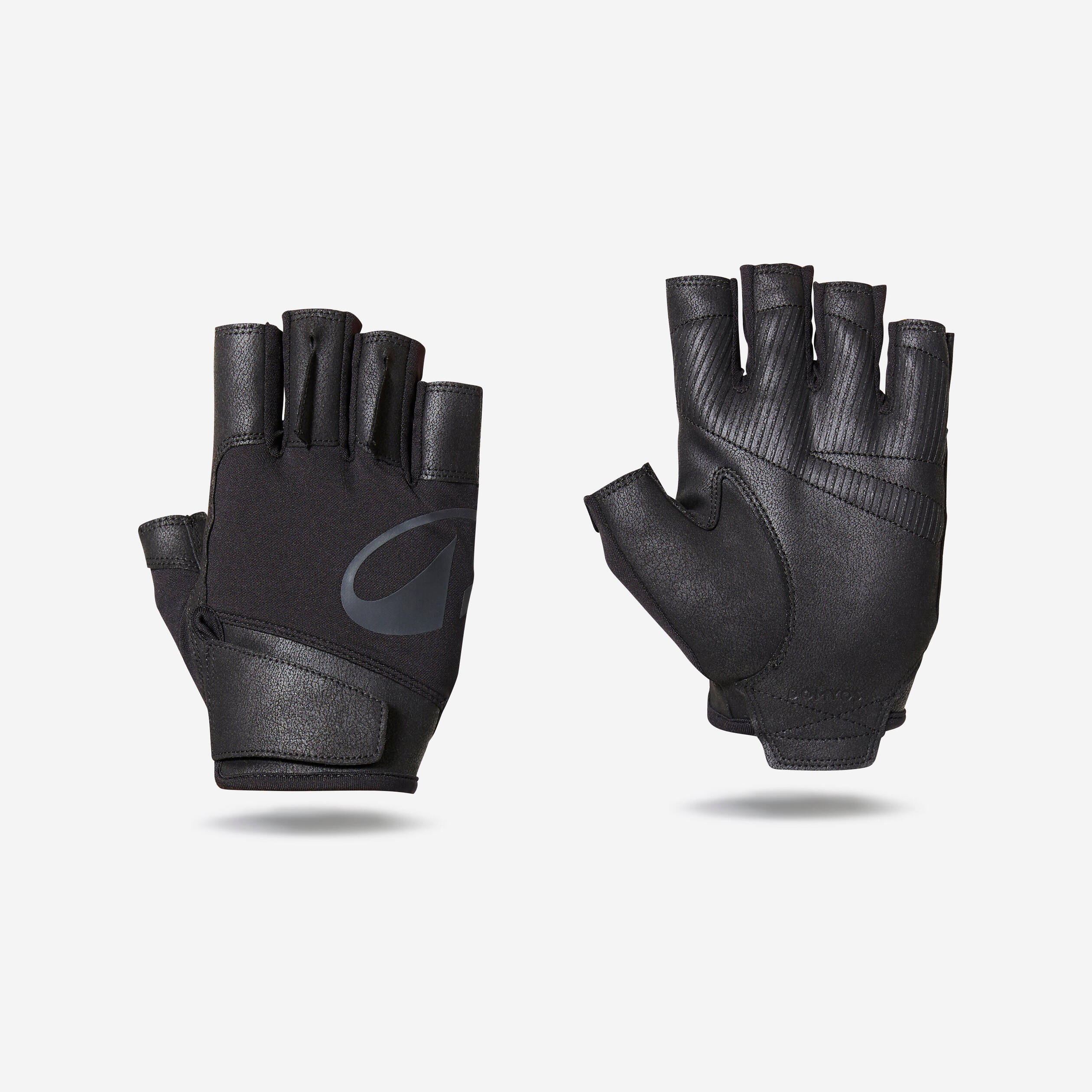Durable Weight Training Gloves - Smoked Black