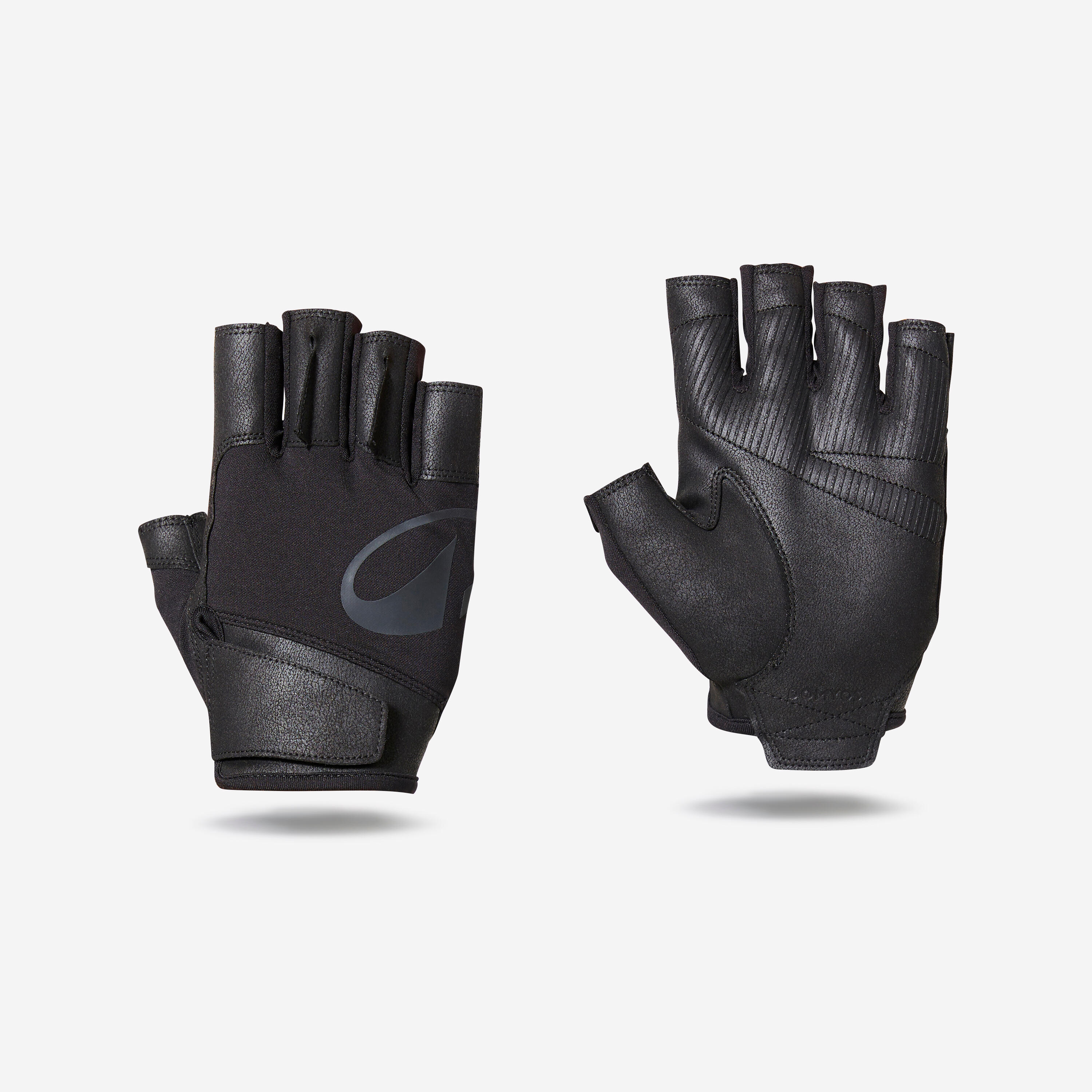 Sarung Tangan Fitness Durable - Hitam tampak depan
