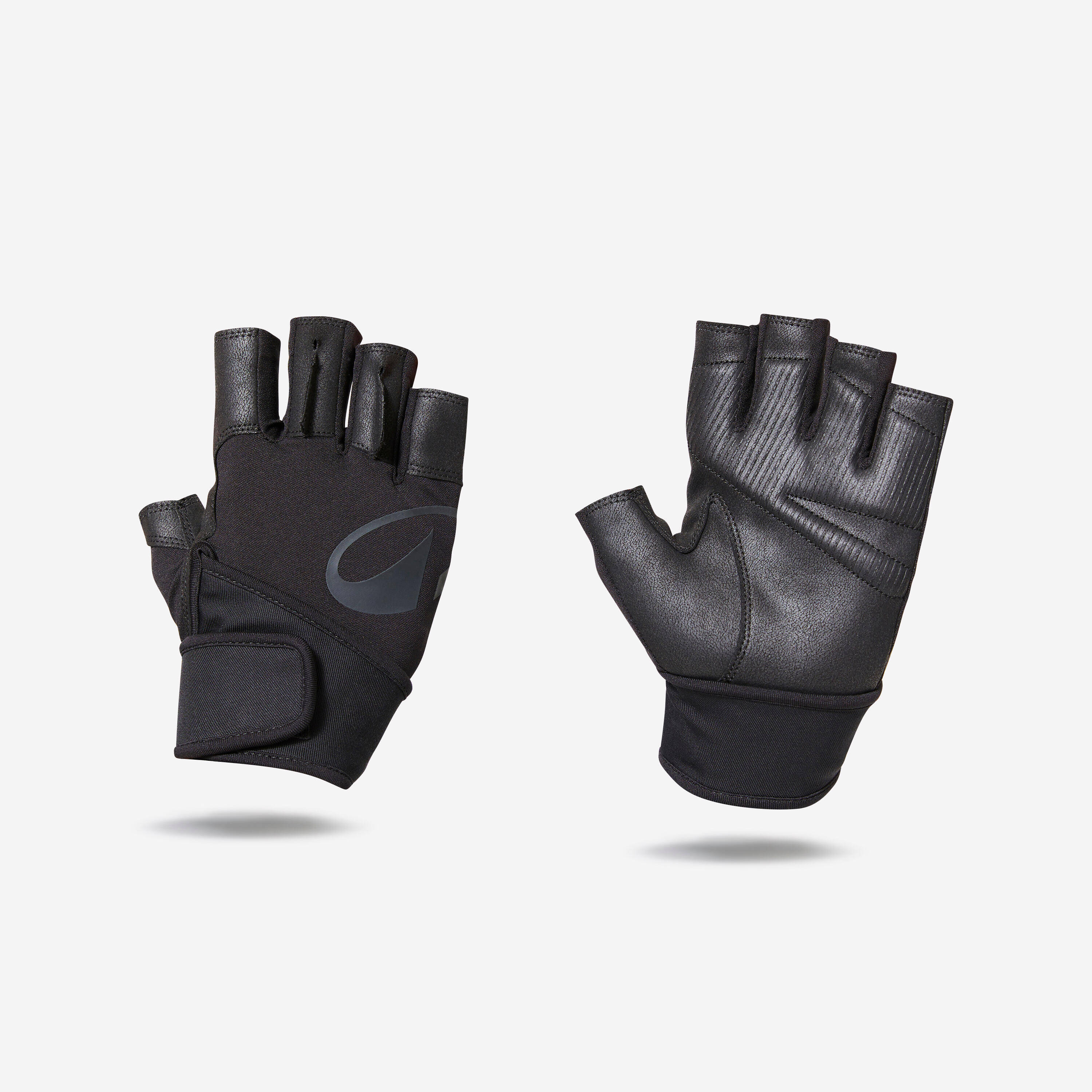 Weight Training Gloves Wrist Support and Grip - Black -  1