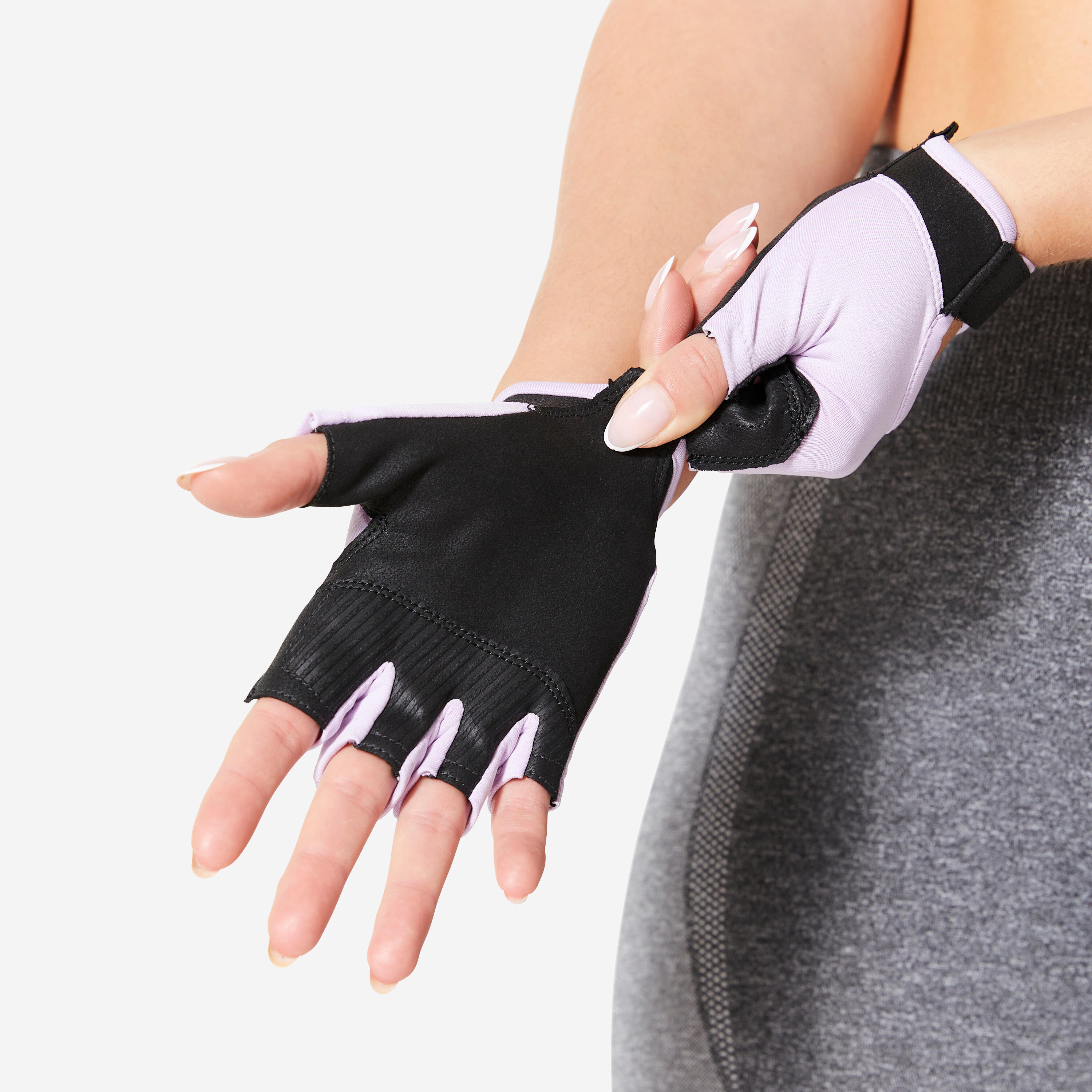 Breathable, Durable Fitness Gloves - Purple/Black 4/4