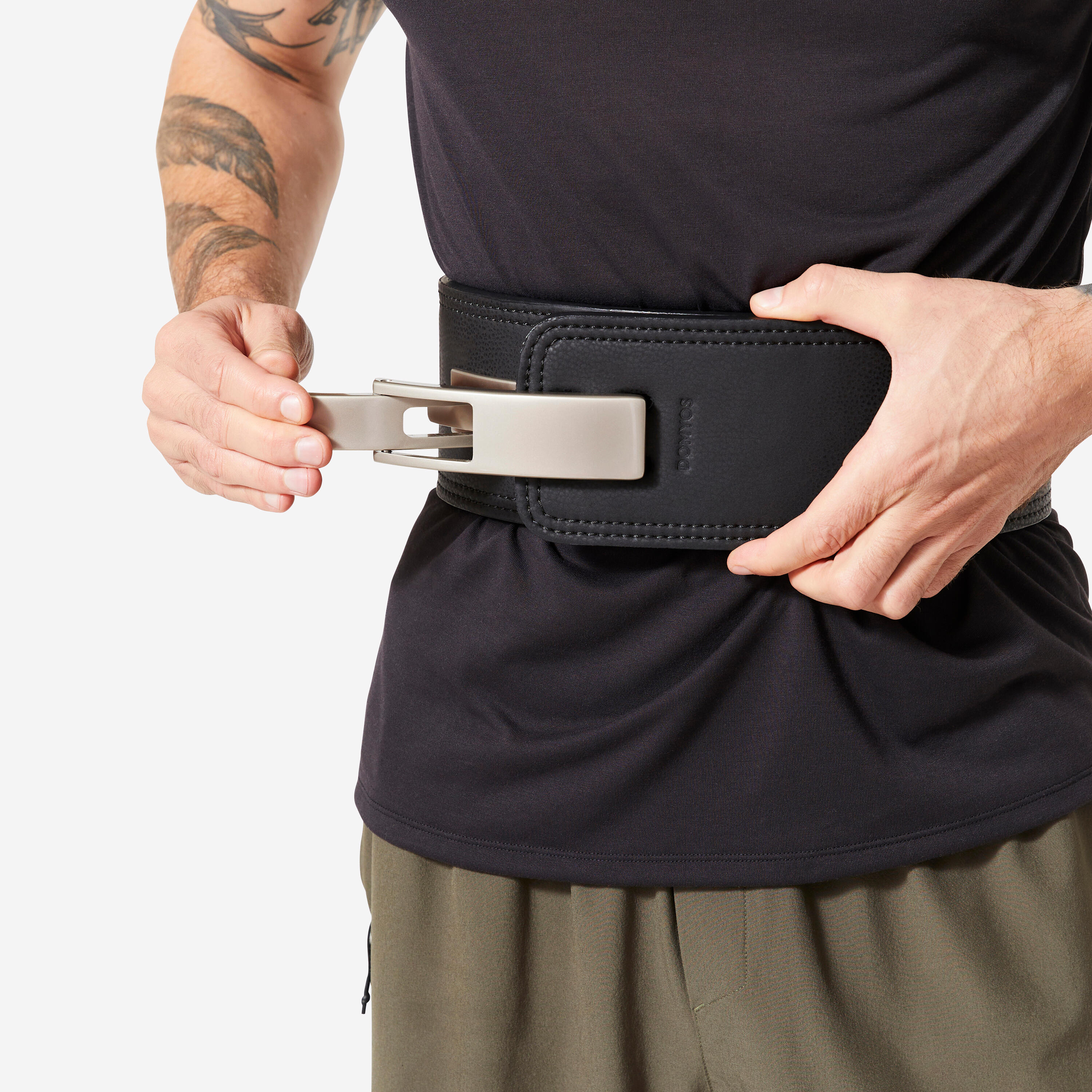 Ceinture de powerlifting musculation à levier 3/15