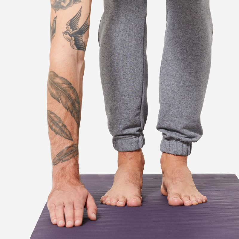 Tapis D'Exercice Violet 12 Mm D'Épaisseur – Antidérapant, Amorti Joints, Multifonction – Pour Yoga, Pilates, Gainage, Étirements – Portable Et Léger – Fitness Maison Ou Studio