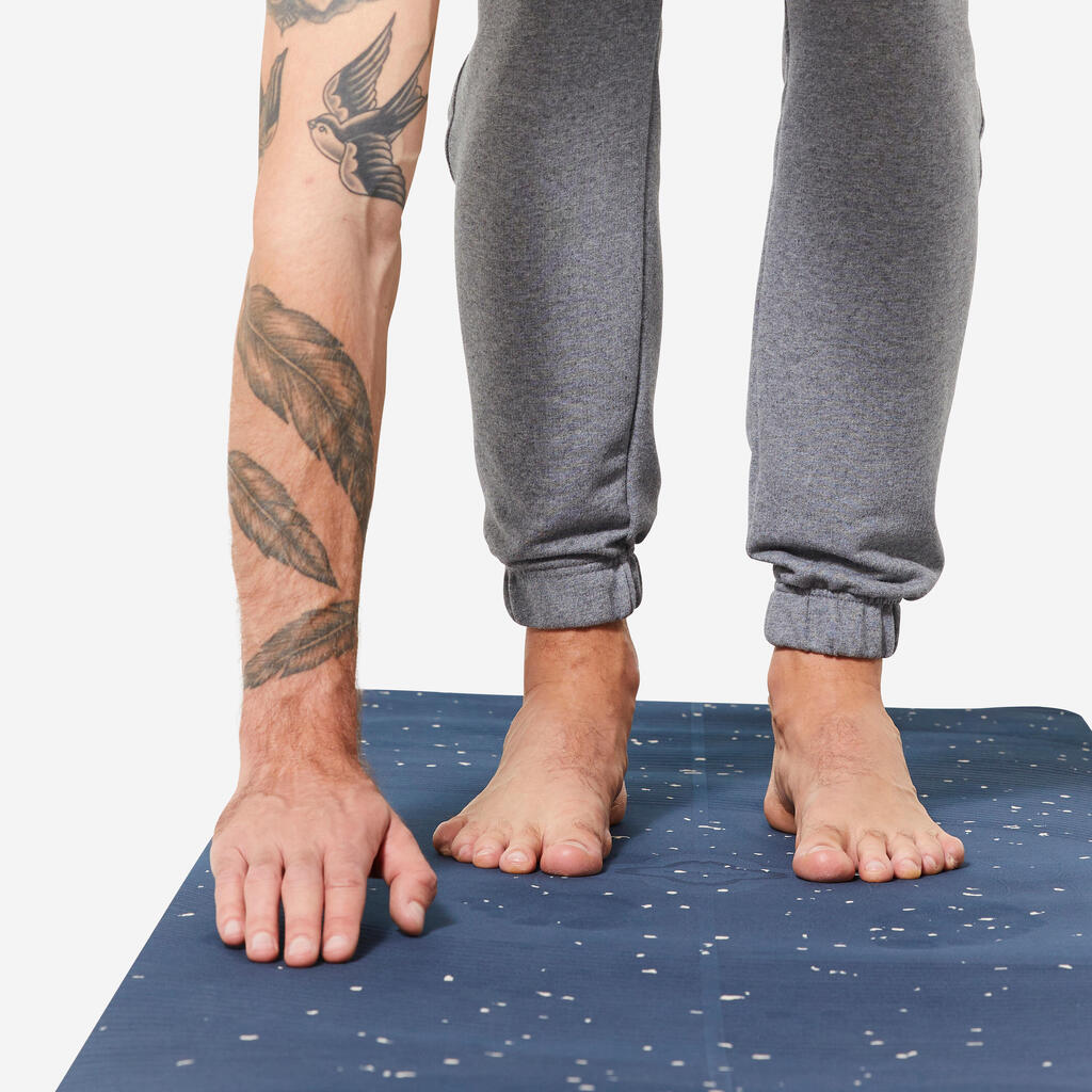 TAPIS YOGA LIGHT 185 X 61 CM X 5MM BLEU MARINE