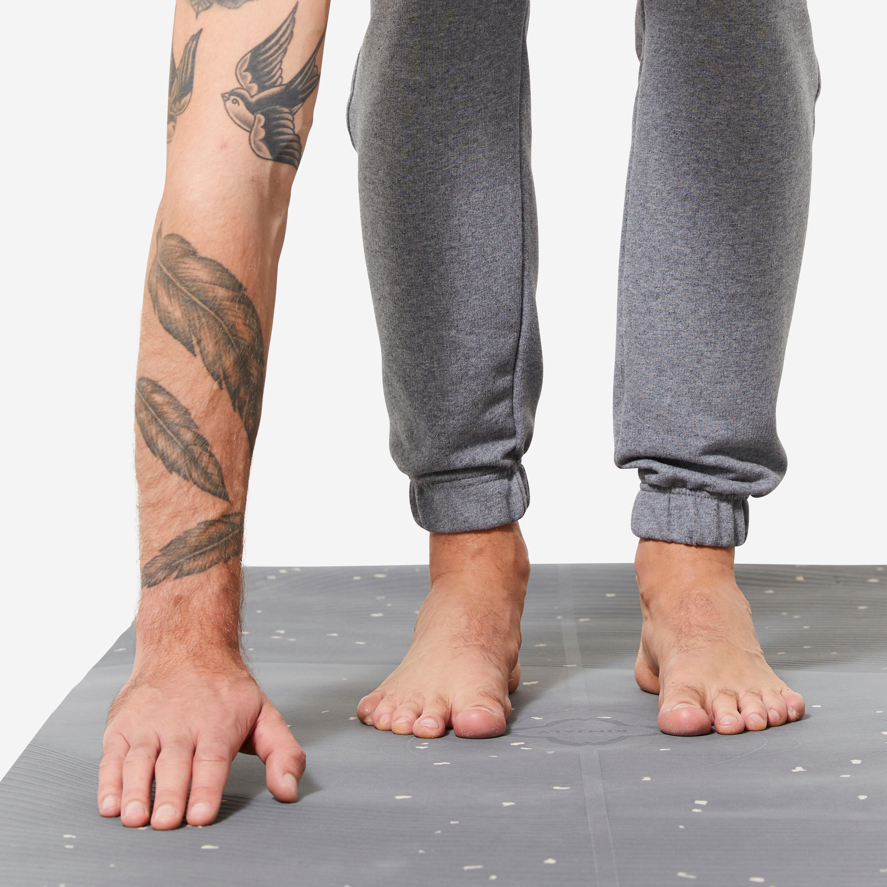 Yogamatte für sanftes Yoga XL 200 × 75 cm × 5 mm - grau 2/7