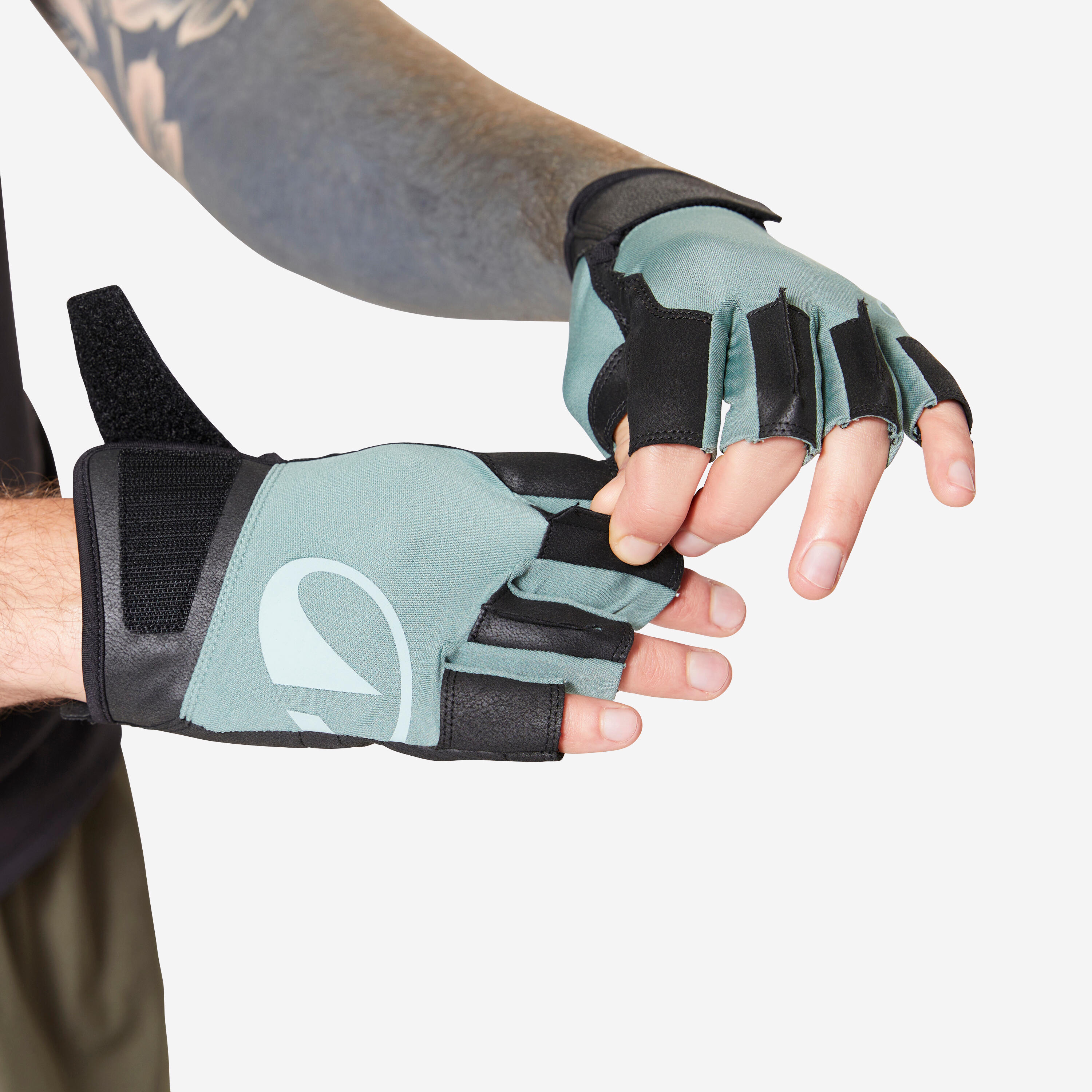 Weight Training Durable Gloves - Eucalyptus Green