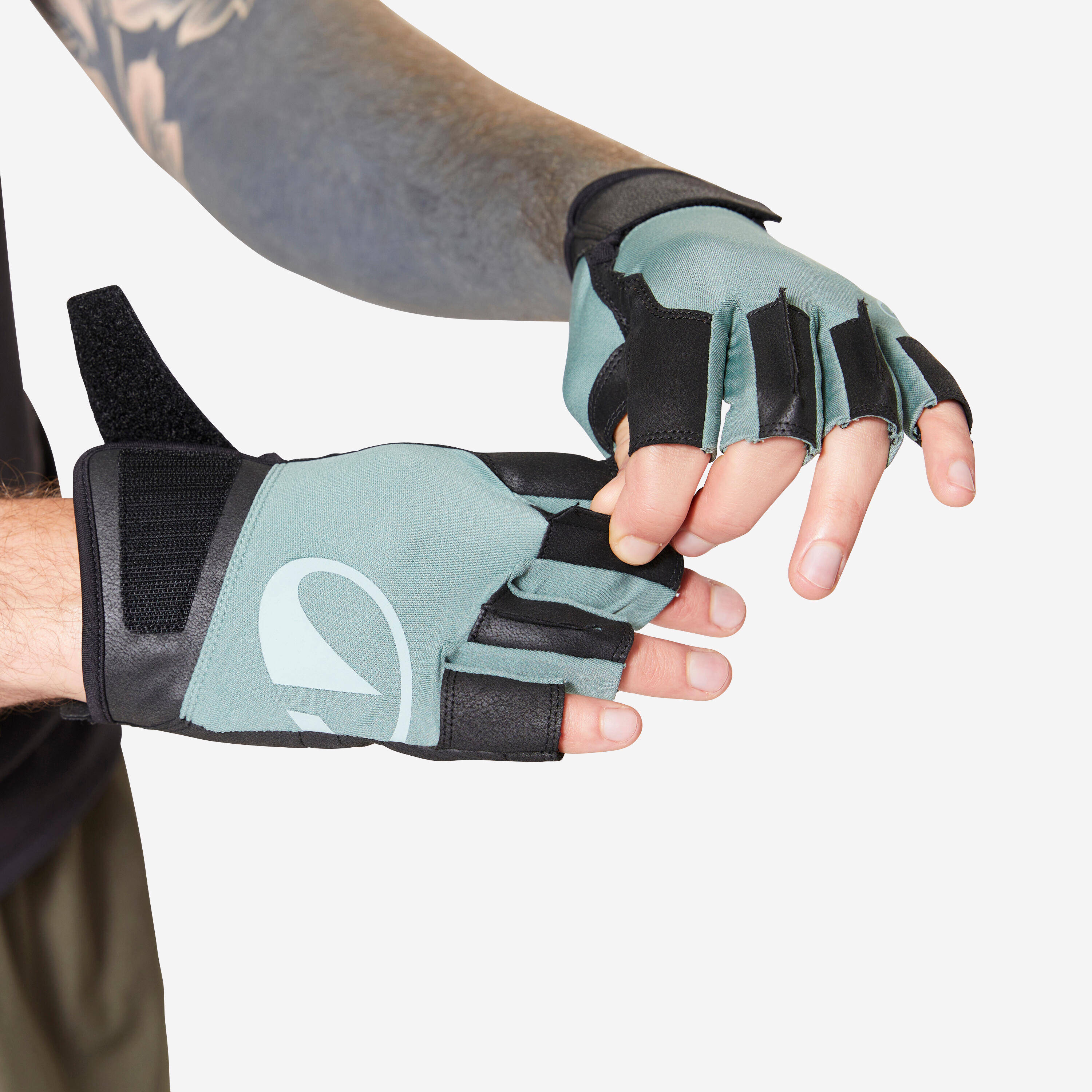 Weight Training Durable Gloves - Eucalyptus Green -  3