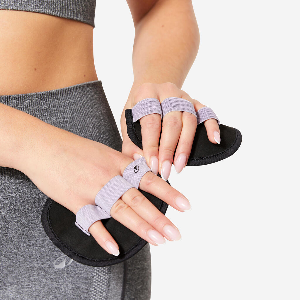 Pads de musculation adhérents et résistants, violets