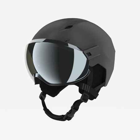 PST 550 Adult ski helmet with visor - dark grey 