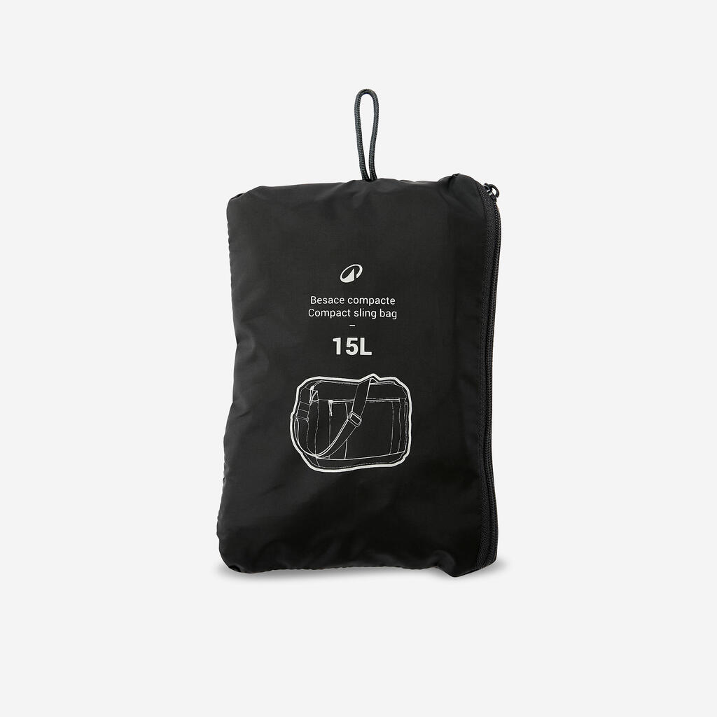 Compact Travel Trekking Pouch TRAVEL 15 L Black
