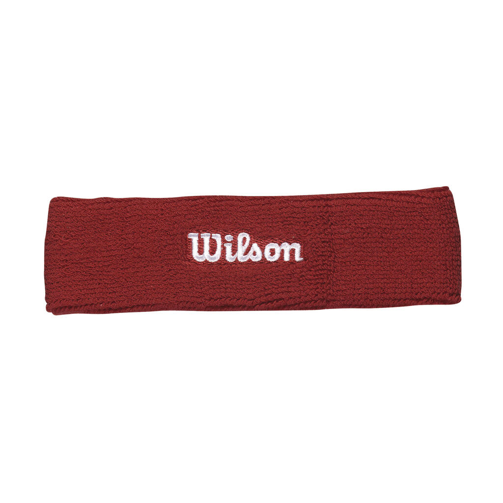 Banda de tennis para el cabello Wilson roja