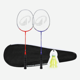 Lot Raquette De Badminton Adulte BR 190 Partner - Bleu/Rouge